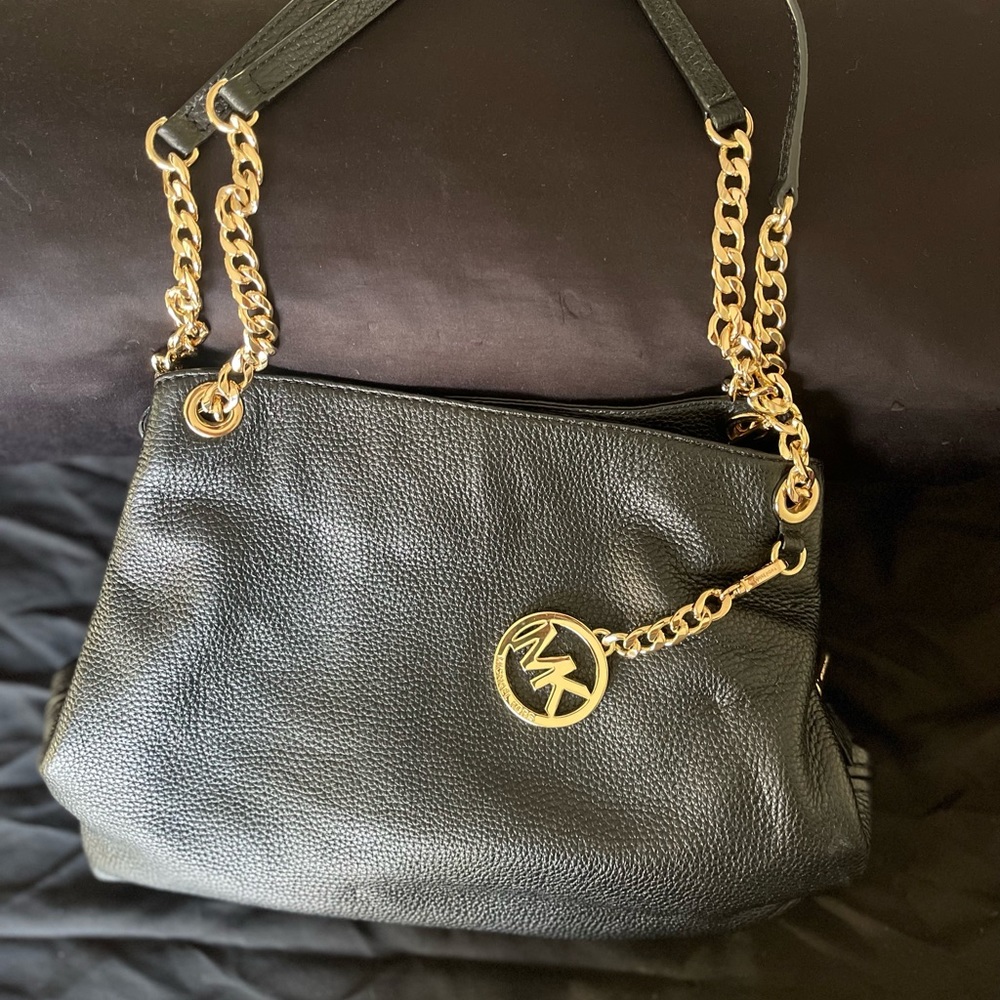 Black & gold Michael Kors purse- USED